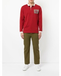 roter Polo Pullover von Kent & Curwen