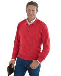 roter Polo Pullover von MARCO DONATI