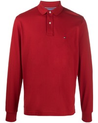 roter Polo Pullover von Tommy Hilfiger