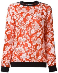 roter Pullover mit Blumenmuster von Kenzo