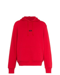 roter Pullover mit einem Kapuze von 424