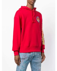 roter Pullover mit einem Kapuze von Tommy Jeans