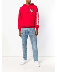 roter Pullover mit einem Kapuze von Tommy Jeans