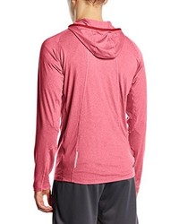 roter Pullover mit einem Kapuze von Asics