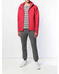roter Pullover mit einem Kapuze von Aspesi