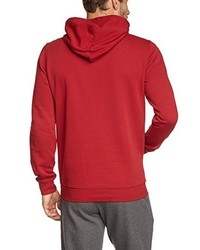 roter Pullover mit einem Kapuze von Champion