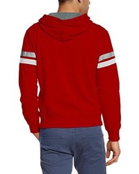 roter Pullover mit einem Kapuze von Champion