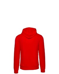 roter Pullover mit einem Kapuze von Champion