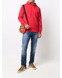 roter Pullover mit einem Kapuze von Tommy Jeans