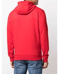 roter Pullover mit einem Kapuze von Tommy Jeans
