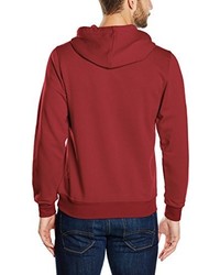 roter Pullover mit einem Kapuze von Clique