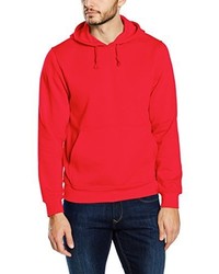 roter Pullover mit einem Kapuze von Clique