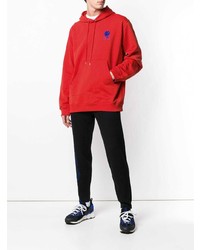roter Pullover mit einem Kapuze von Kenzo