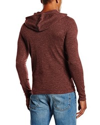 roter Pullover mit einem Kapuze von edc by Esprit