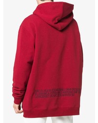 roter Pullover mit einem Kapuze von Calvin Klein 205W39nyc