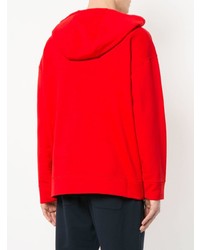 roter Pullover mit einem Kapuze von CK Calvin Klein