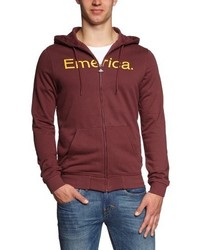 roter Pullover mit einem Kapuze von Emerica