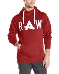 roter Pullover mit einem Kapuze von G-Star RAW