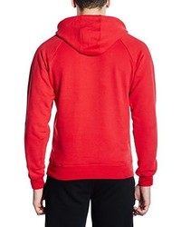 roter Pullover mit einem Kapuze von Helly Hansen