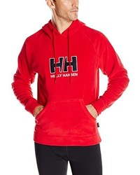 roter Pullover mit einem Kapuze von Helly Hansen