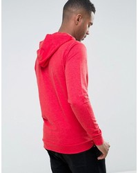 roter Pullover mit einem Kapuze von ONLY & SONS