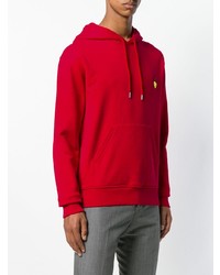 roter Pullover mit einem Kapuze von AMI Alexandre Mattiussi