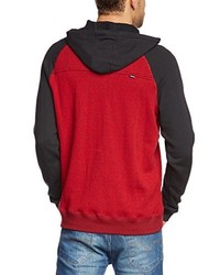 roter Pullover mit einem Kapuze von Hurley