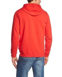 roter Pullover mit einem Kapuze von Jako