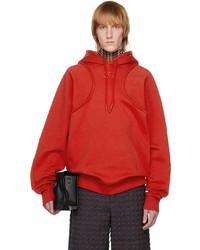 roter Pullover mit einem Kapuze von Jean Paul Gaultier
