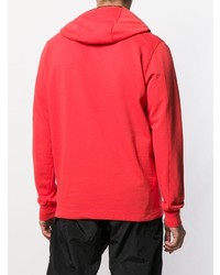 roter Pullover mit einem Kapuze von CP Company