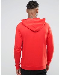 roter Pullover mit einem Kapuze von Asos