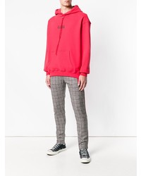 roter Pullover mit einem Kapuze von Represent