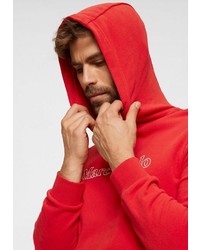 roter Pullover mit einem Kapuze von Marc O'Polo