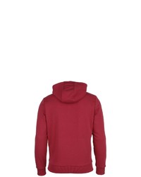 roter Pullover mit einem Kapuze von New Era