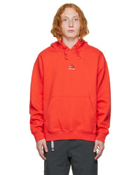 roter Pullover mit einem Kapuze von Nike
