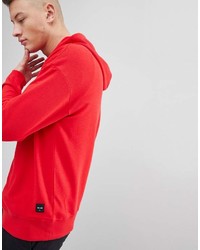 roter Pullover mit einem Kapuze von ONLY & SONS