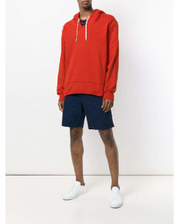 roter Pullover mit einem Kapuze von MSGM