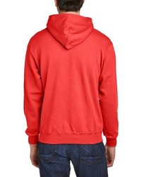 roter Pullover mit einem Kapuze