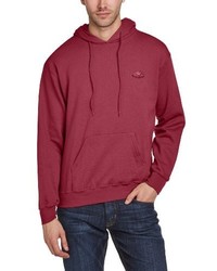 roter Pullover mit einem Kapuze