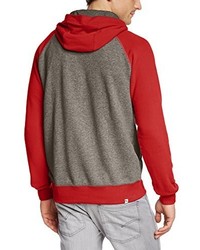 roter Pullover mit einem Kapuze von Puma