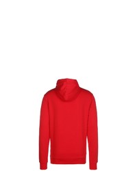 roter Pullover mit einem Kapuze von Puma