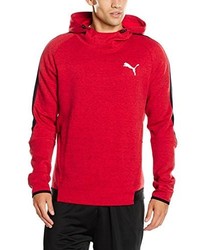 roter Pullover mit einem Kapuze von Puma
