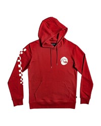 roter Pullover mit einem Kapuze von Quiksilver