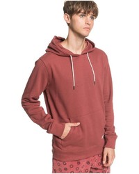 roter Pullover mit einem Kapuze von Quiksilver