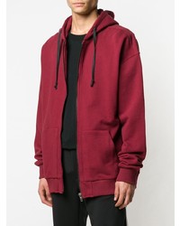 roter Pullover mit einem Kapuze von D.GNAK