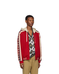 roter Pullover mit einem Kapuze von Gucci