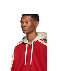 roter Pullover mit einem Kapuze von Gucci