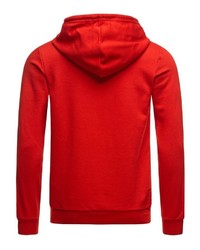 roter Pullover mit einem Kapuze von Redbridge