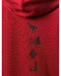 roter Pullover mit einem Kapuze von Lanvin