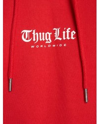 roter Pullover mit einem Kapuze von Thug Life